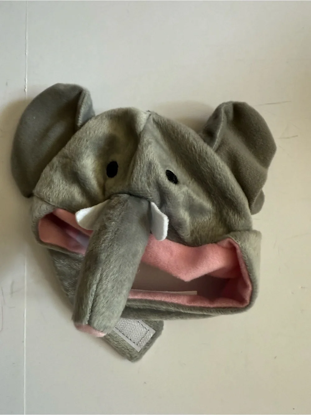 Elephant dog costume / hat. Size one size
